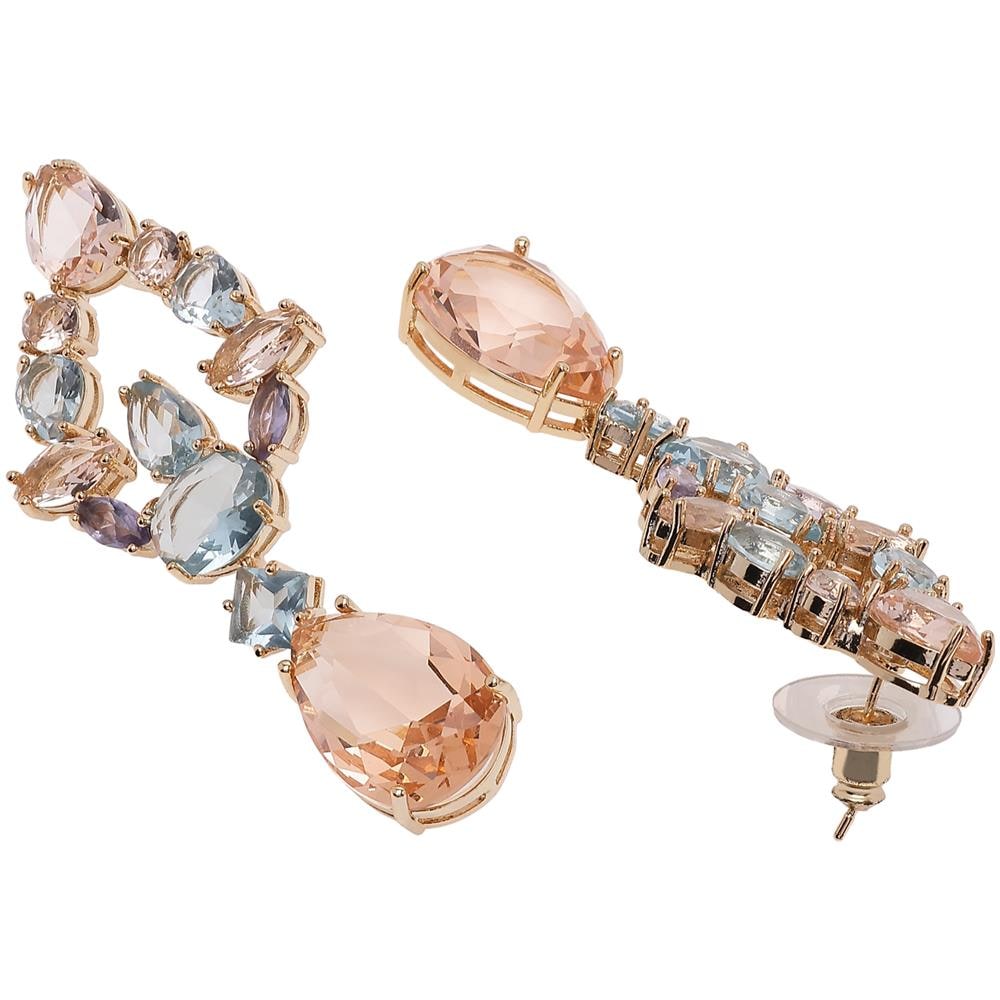 Orecchini a Goccia Champagne Bellissimi - Foto 2