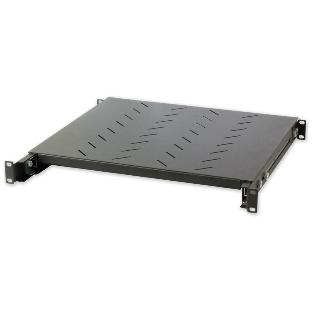 I-CASE SLIDE-350BX - Mensola per Rack 19'' Estraibile da 1H 415mm Nera - Foto 1