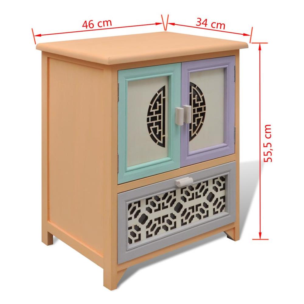 Armadietto Da Toeletta 1 Cassetto E 2 Porte Scultura Squisita - Foto 10