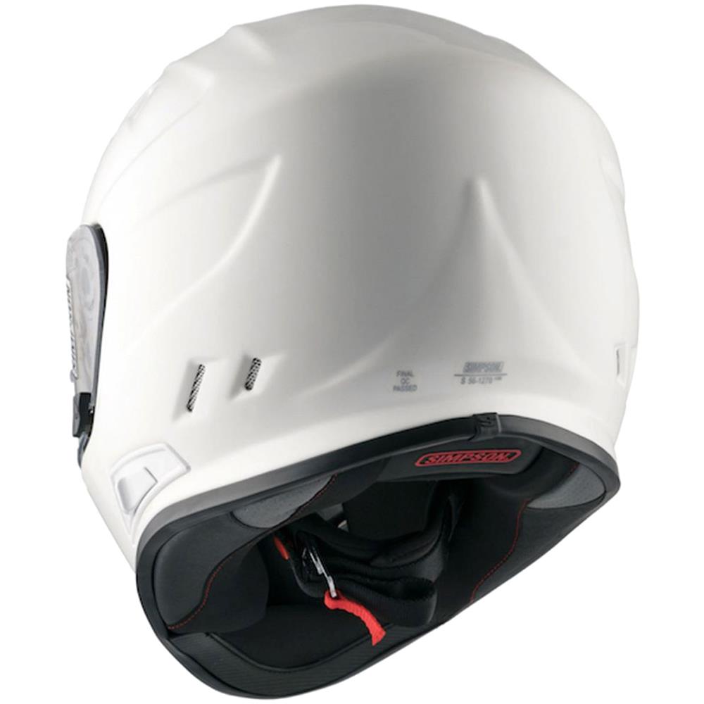 Casco Moto 2018 Venom Solid Gloss Bianco (s, Bianco) - Foto 4