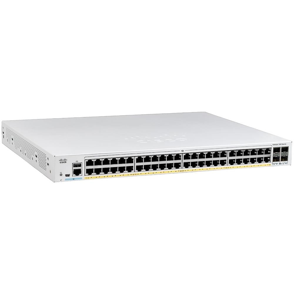 Switch Catalyst C1000-48FP-4G-L 48 Porte Ethernet PoE 10 / 100 / 100 Mbps RJ45 con 4 Porte SFP Managed - Foto 1