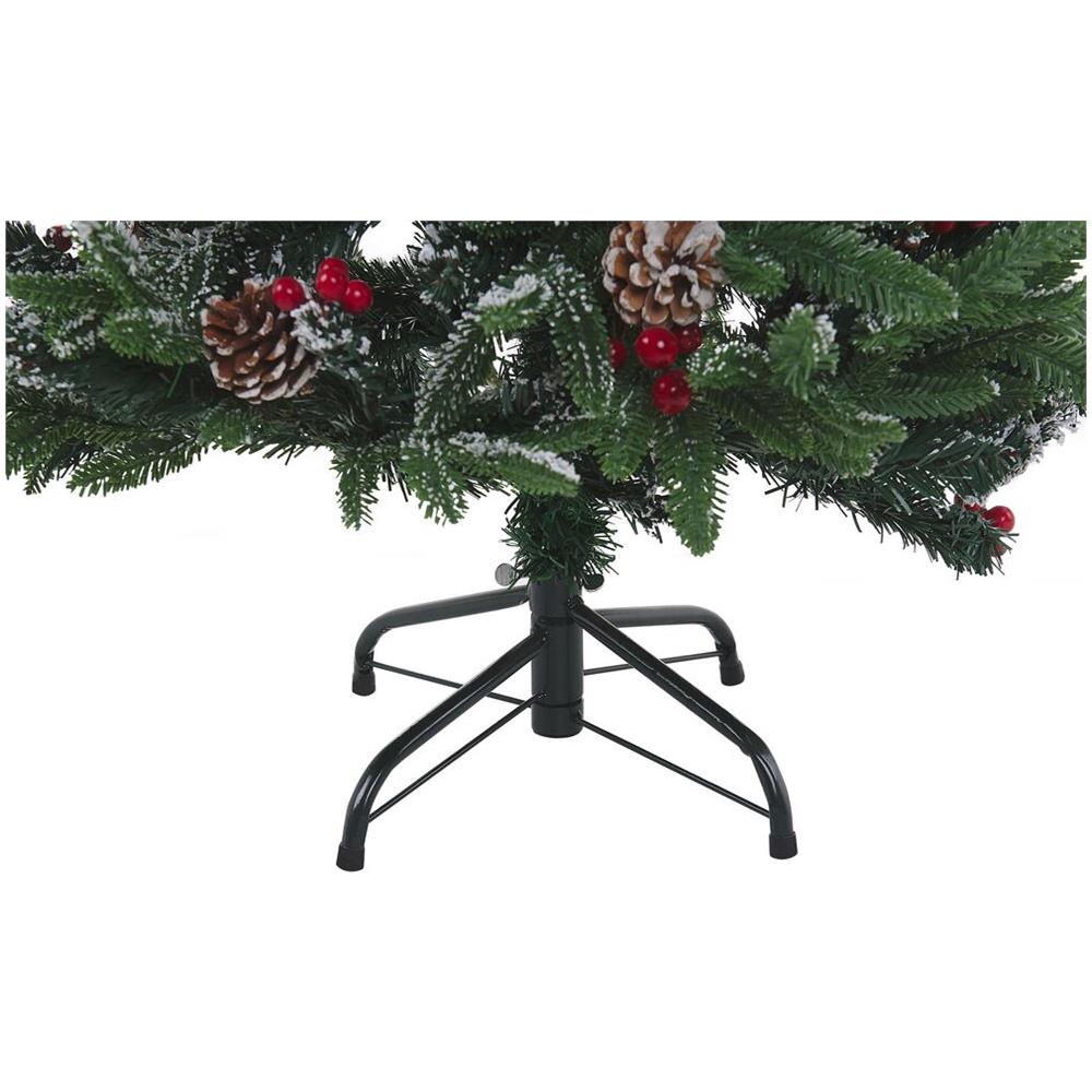 Albero Di Natale Artificiale Cosparso Di Neve 120 Cm Verde Denali - Foto 7