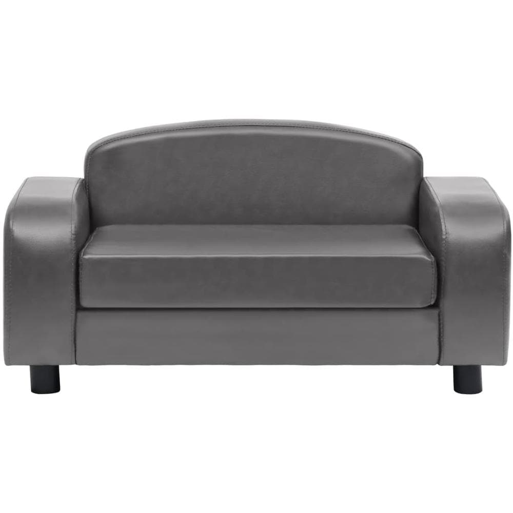 Divano per Cani Grigio 80x50x40 cm in Similpelle - Foto 2