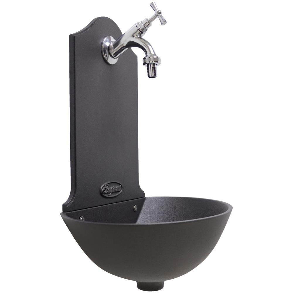 Fontana A Parete Mod. malaga Per Casa Giardino Esterno Con Rubinetto In Ottone Cromato Cod. 303 / c - Foto 1