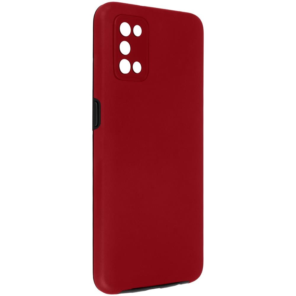 Cover Oppo Reno 5 5g E Find X3 Lite Retro Rigido E Fronte Flessibile - Rossa - Foto 5