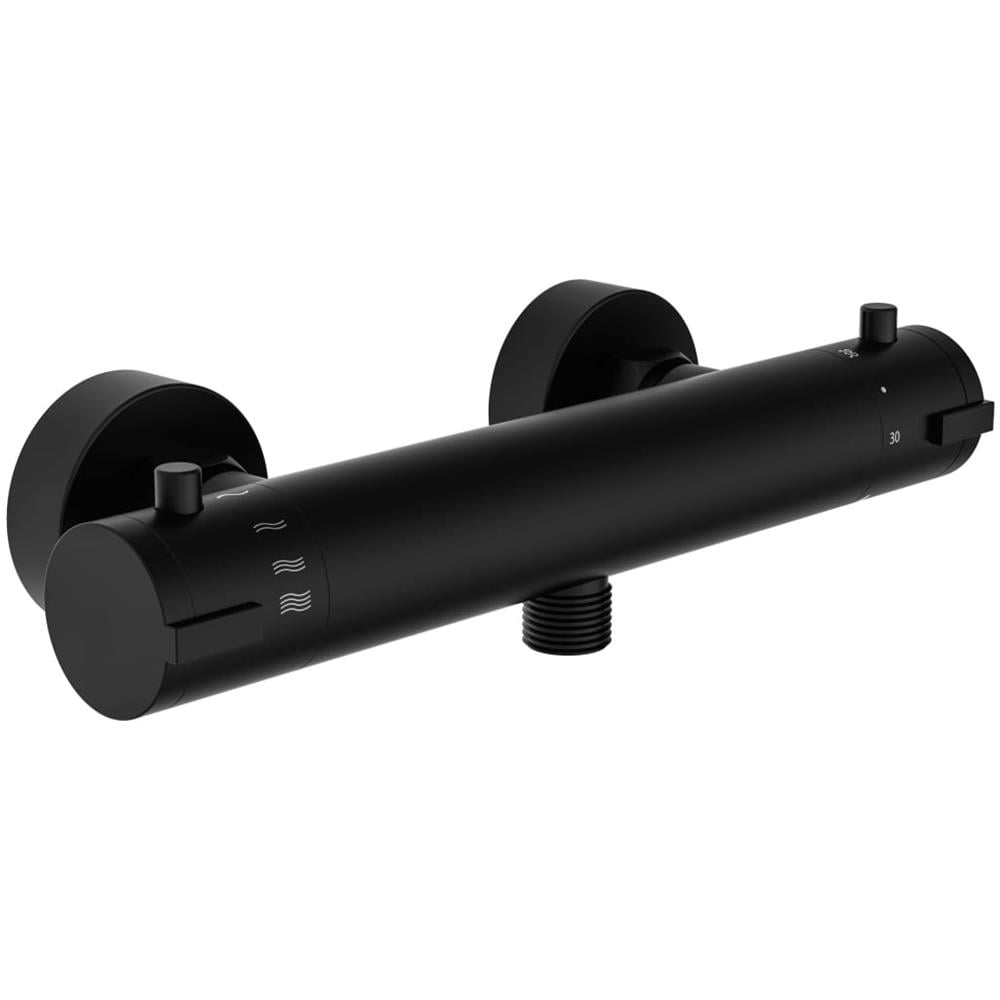 Miscelatore Termostatico per Doccia LONDON 5,5 cm Nero Opaco - Foto 1
