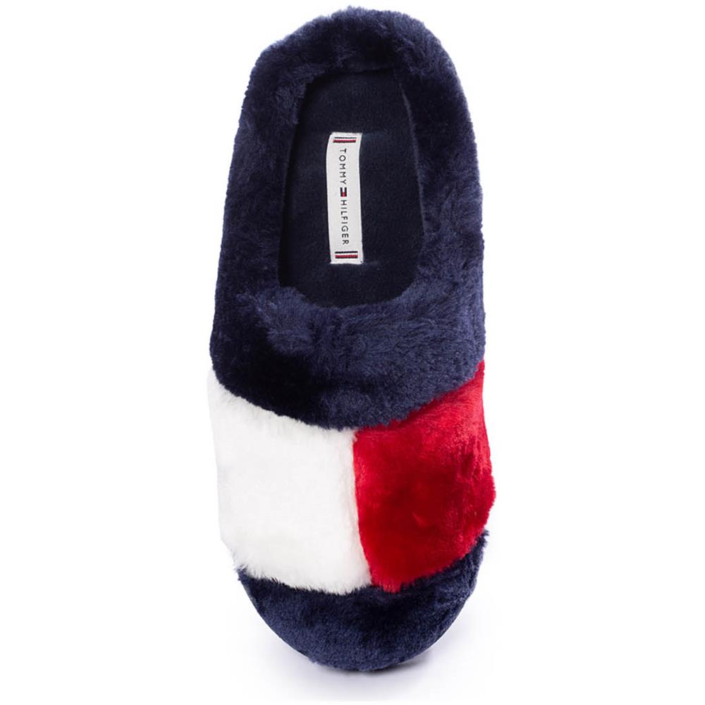 Pantofole Donna In Peluche Colorblock - Foto 2