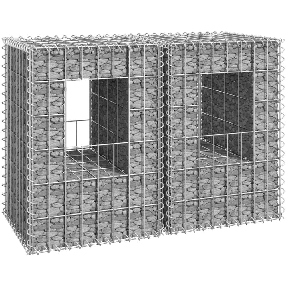 Cesti A Gabbione A Torre 2 Pz 40x40x60 Cm In Ferro - Foto 1