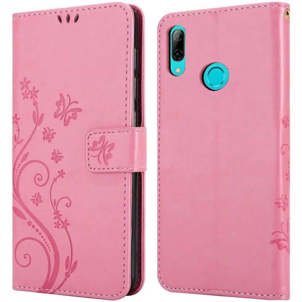Cadorabo Custodia Compatibile Con Honor 10 Lite/p Smart 2019 In Rosa Fiore - Coperchio Protettivo In Design Floreale Con Chiusura Magnetica, Funzione Stand E Slot Per Carte - Foto 8