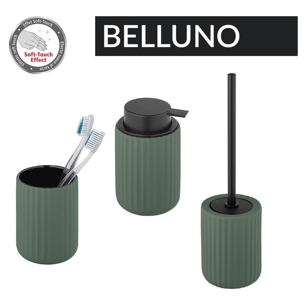 Portaspazzolino Belluno, Ceramica, Verde, Ø 8 Cm, - Foto 3