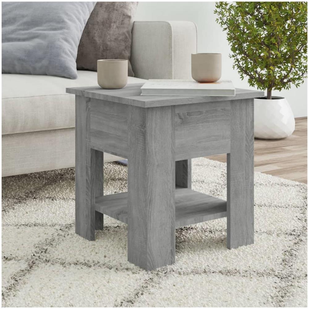 Tavolino Da Salotto Grigio Sonoma 40x40x42 Cm Legno Multistrato - Foto 1