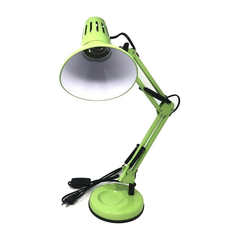 Lumetto Da Scrivania Braccio Snodabile Lampada Lume Con Morsetto X Tavolo Verde - Foto 2
