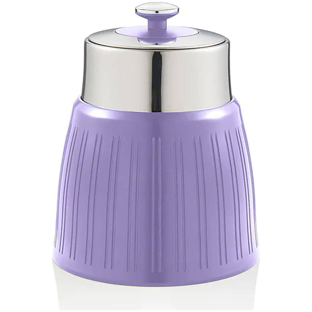 Swka1024purn Retro Set Di 3 Barattoli Cucina Da 1,2 L, Ermetico Té, Spezie, Design Vintage Viola - Foto 2