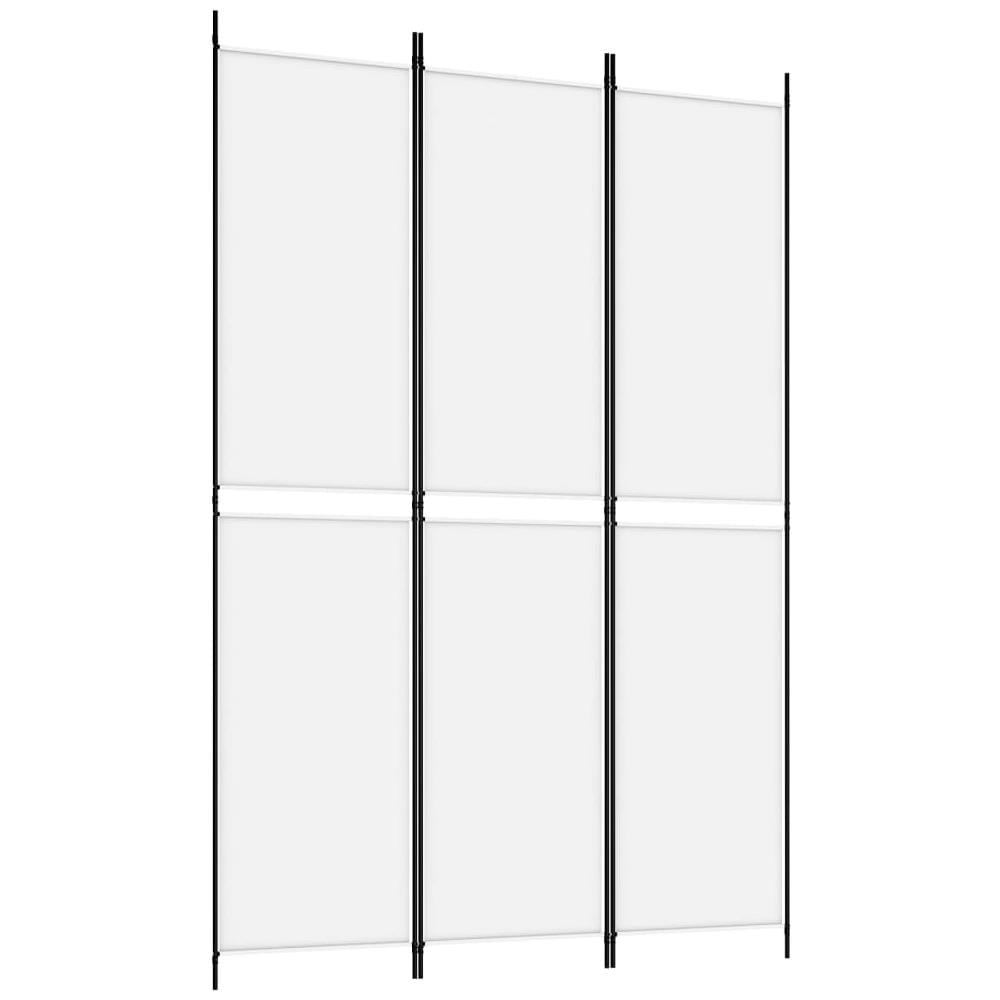 Divisorio a 3 Pannelli bianco 150x220 cm in Tessuto - Foto 2