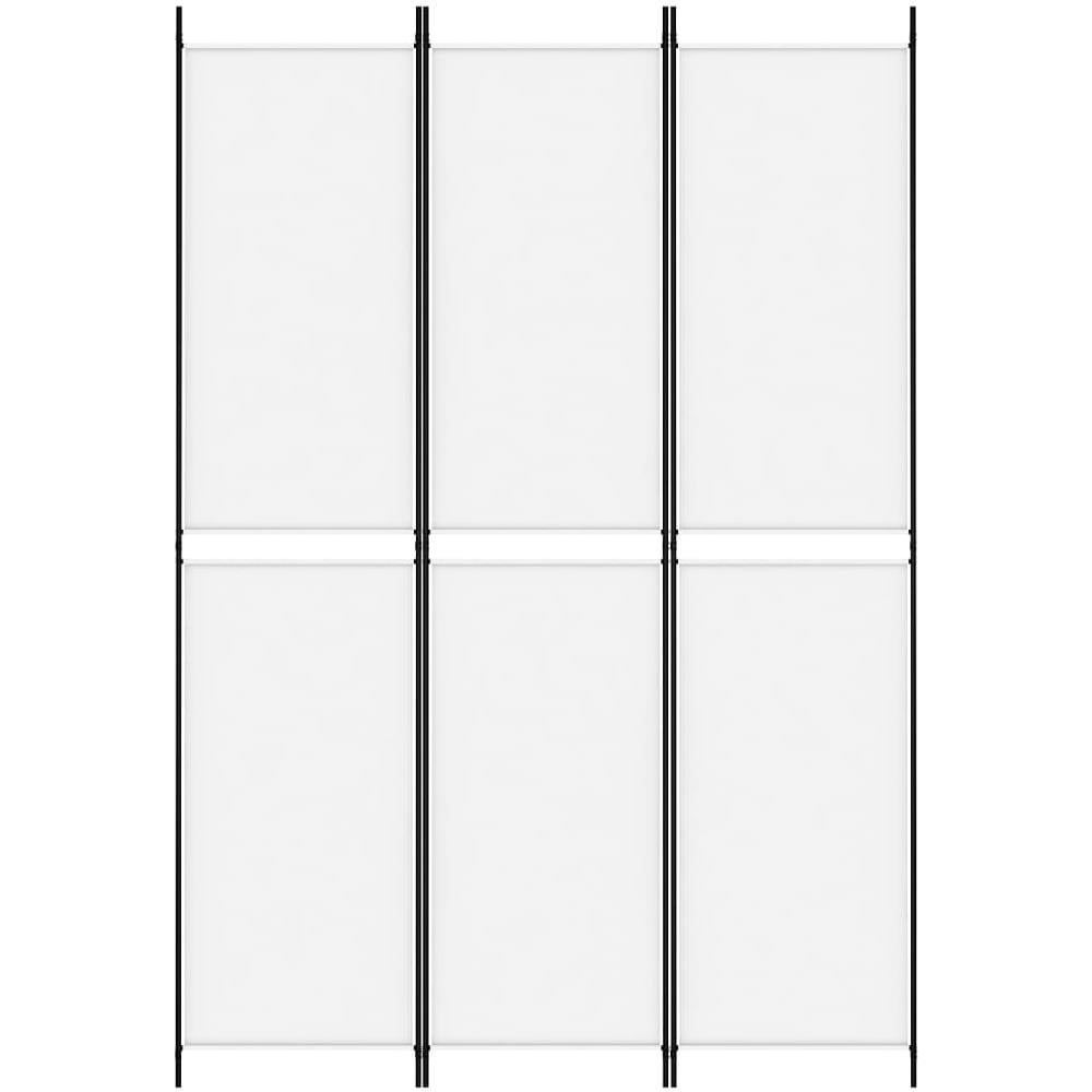 Divisorio a 3 Pannelli bianco 150x220 cm in Tessuto - Foto 3