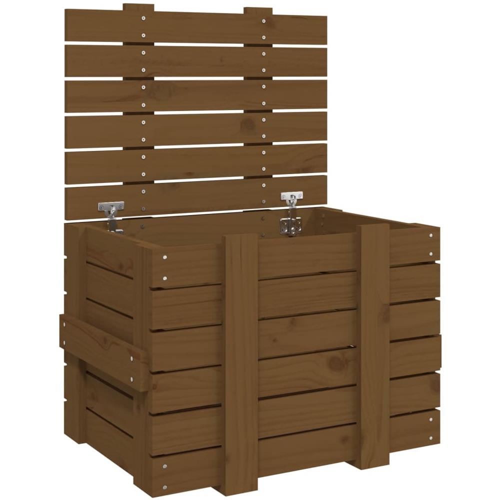 Contenitore Portaoggetti Miele 58x40,5x42cm Legno Massello Pino - Foto 2