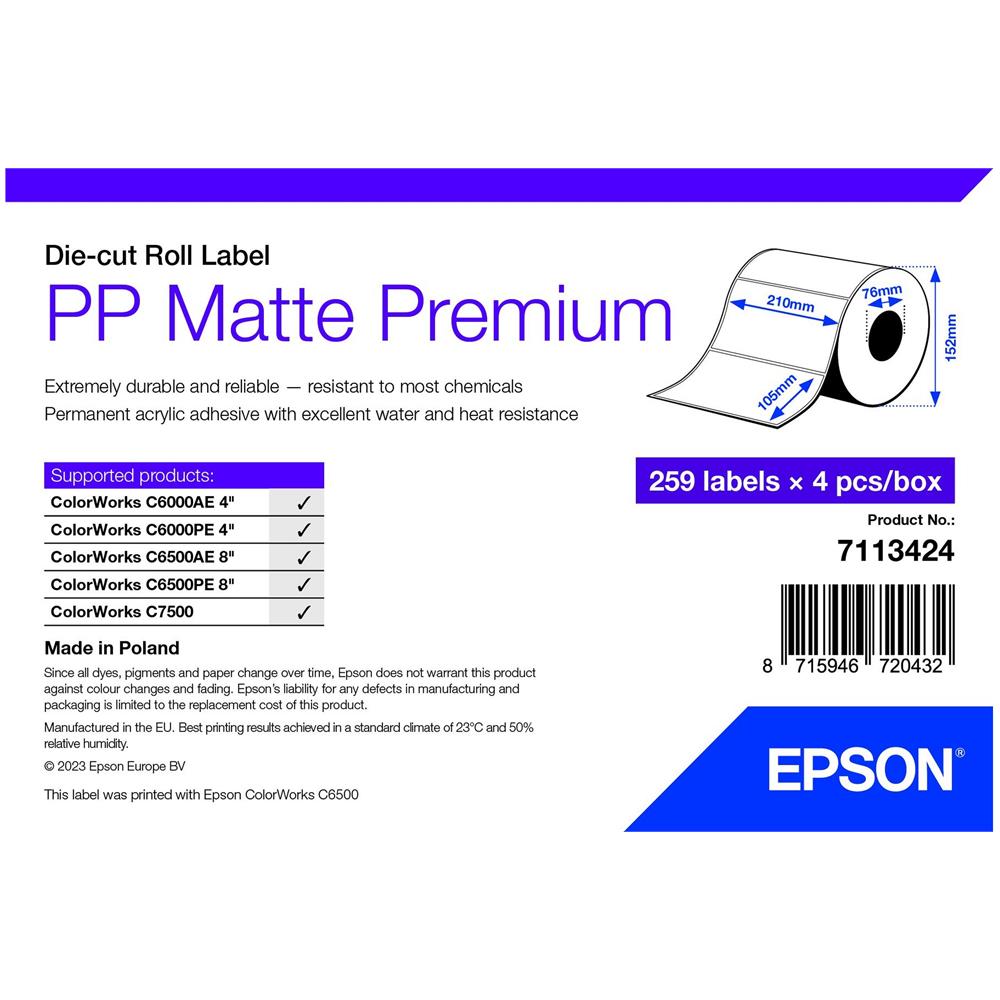 PP MATTE LABEL PREM DIE-CUT - Foto 1