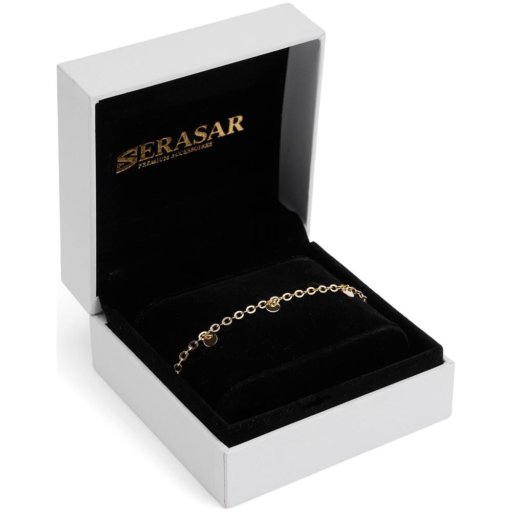 Cavigliera in Argento Sterling, ""Coin"", Oro - Foto 2