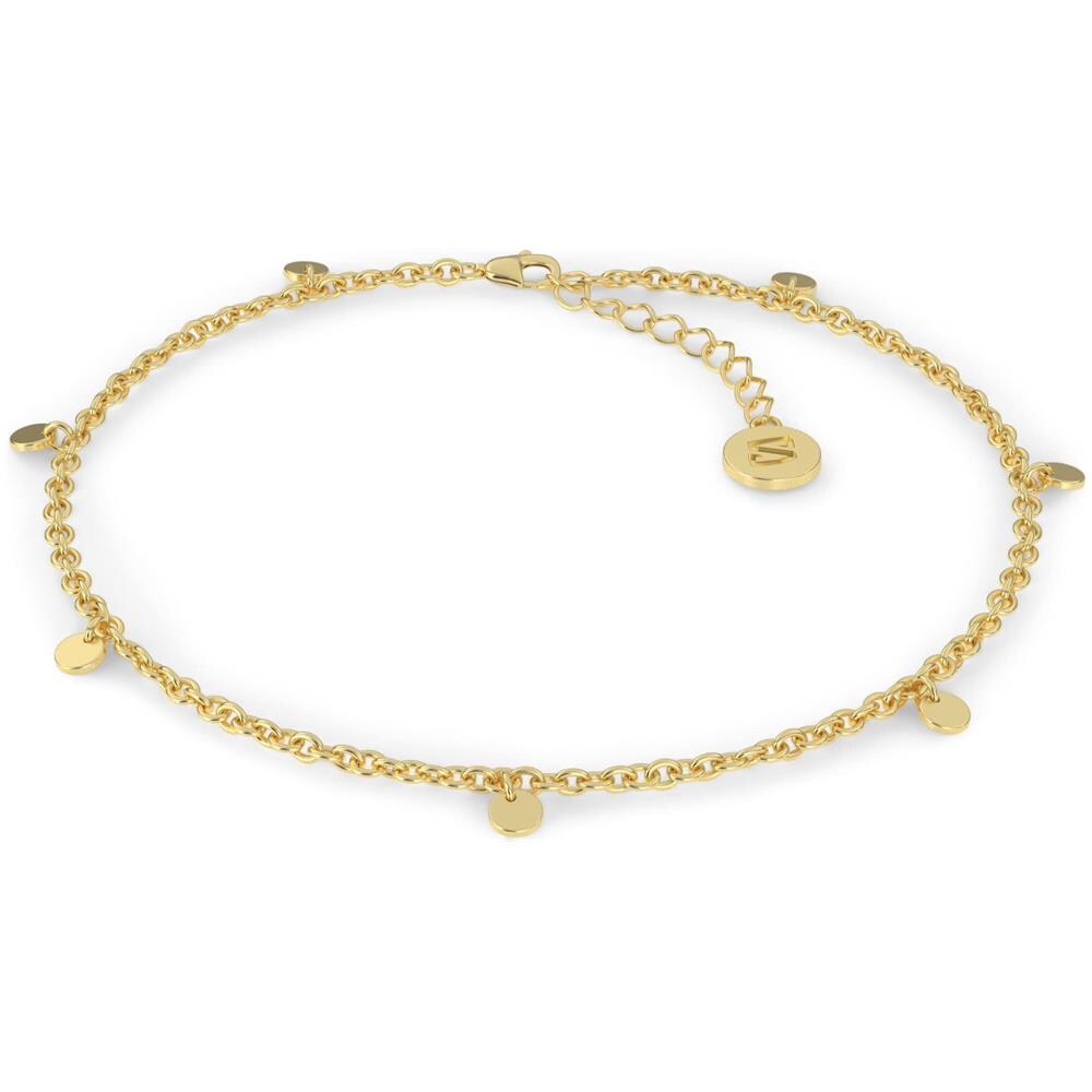 Cavigliera in Argento Sterling, ""Coin"", Oro - Foto 1