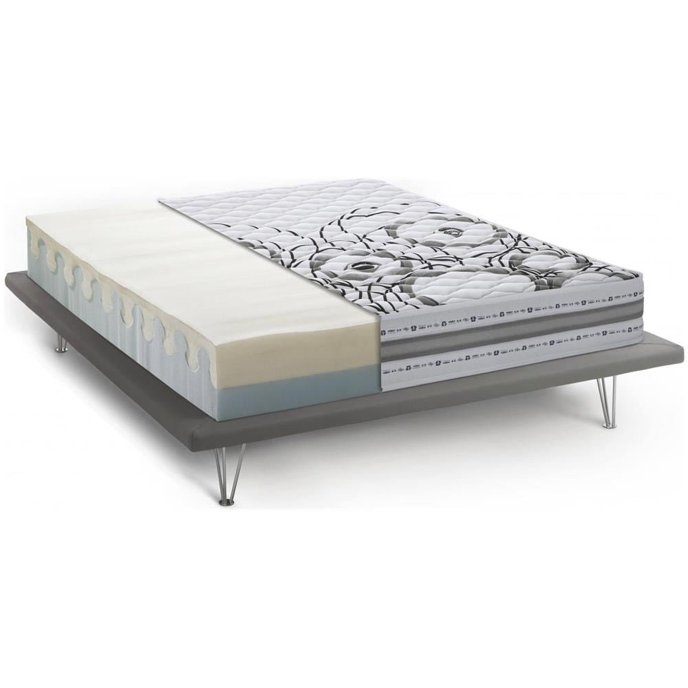 Materasso Matrimoniale Silvana, Materasso In Memory Foam E Waterfoam, 100% Made In Italy, Anti Acaro E Anallergico, Cm 160x190h 22 - Foto 2