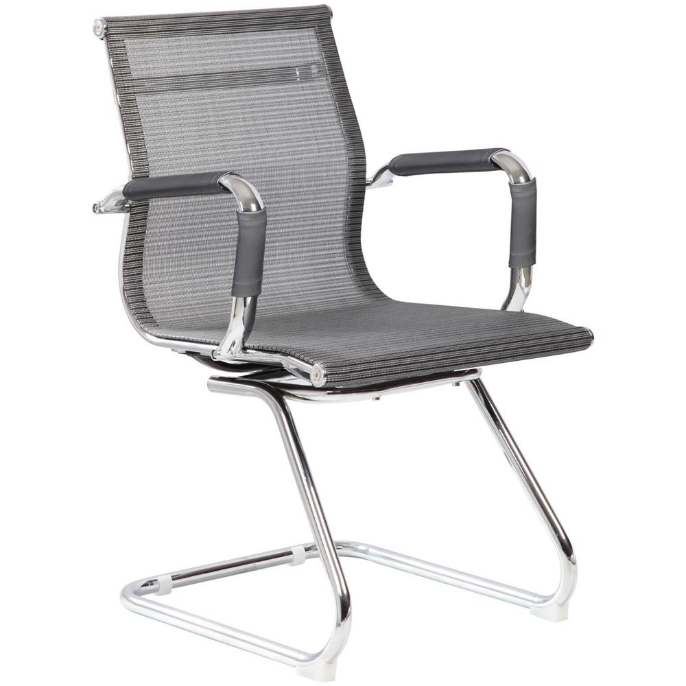 Sedia Balvano, Seduta Sala Da Attesa Per Ufficio Con Braccioli, Seduta Ergonomica Da Attesa, 62x54h89 Cm, Grigio - Foto 1