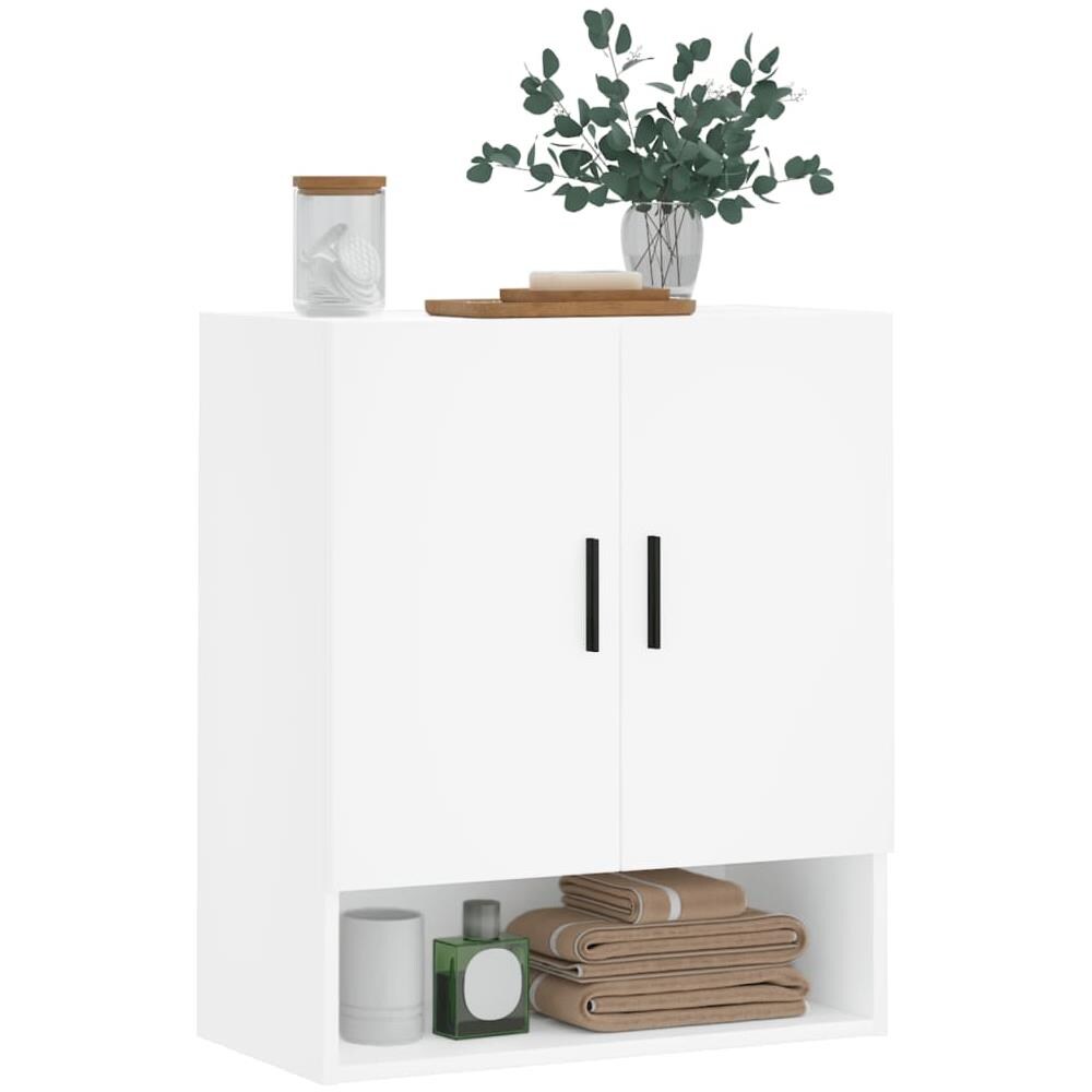 Armadietto A Muro Bianco 60x31x70 Cm In Legno Multistrato - Foto 2