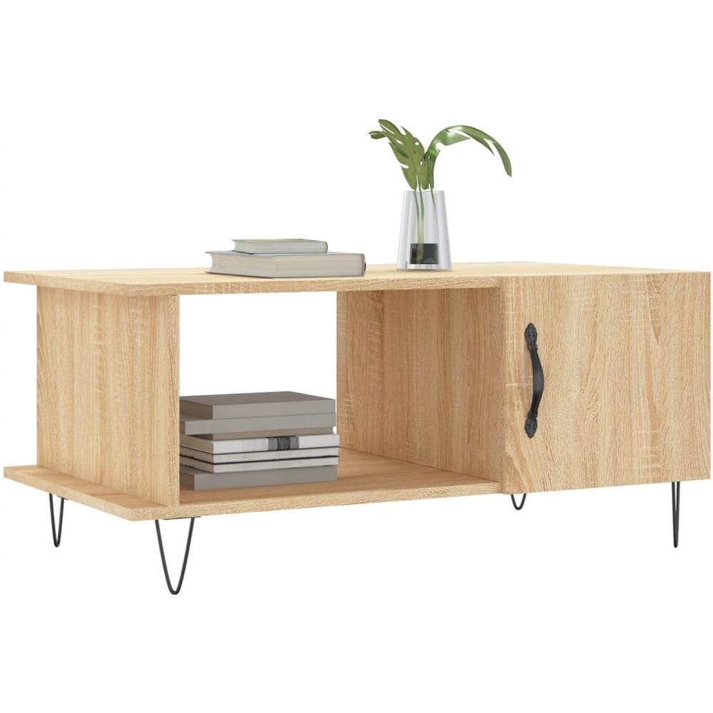 Tavolino Da Salotto Rovere Sonoma 90x50x40 Cm Legno Multistrato - Foto 3