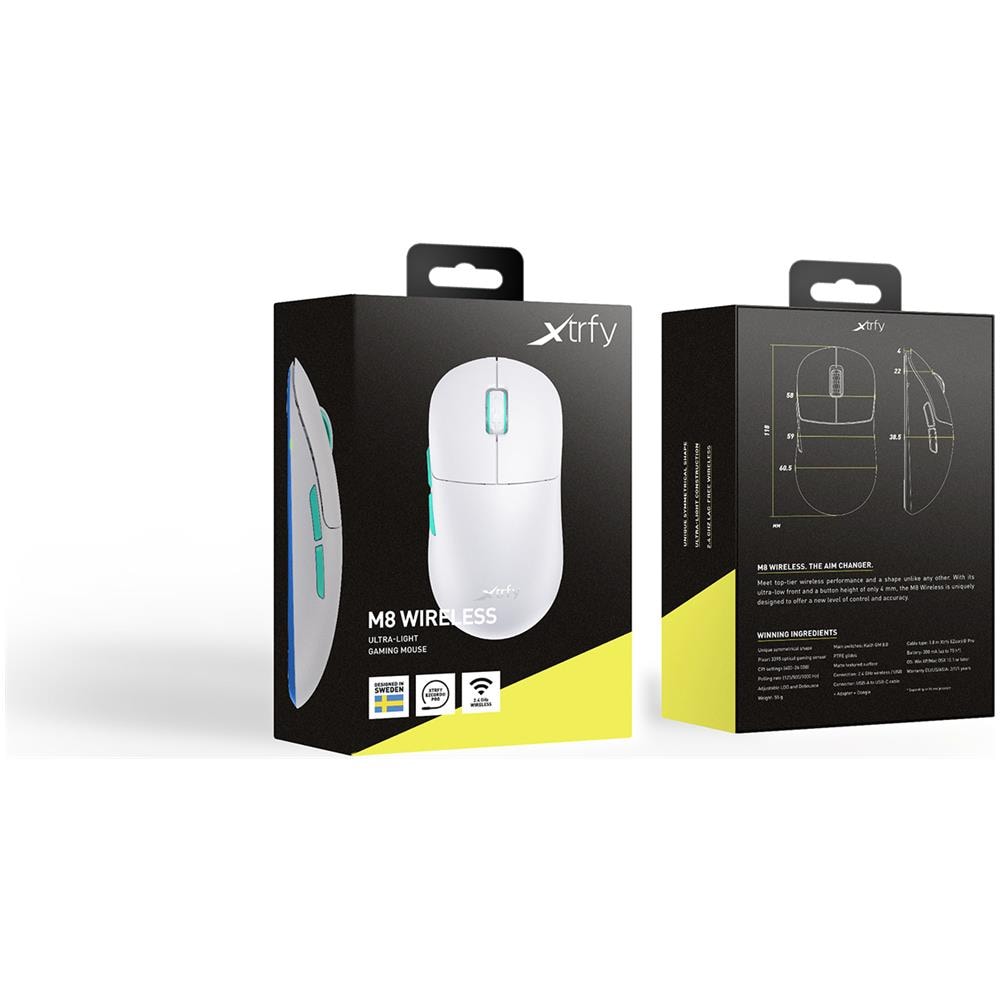 M8 mouse Mano destra RF Wireless Ottico 26000 DPI - Foto 9