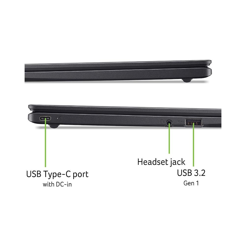 Notebook Acer Chromebook CBOA314-1H-C39R Mouse Intel Celeron N4500 Monitor 14" Full HD RAM 8GB 128GB eMMC ChromeOS Nero - Foto 8