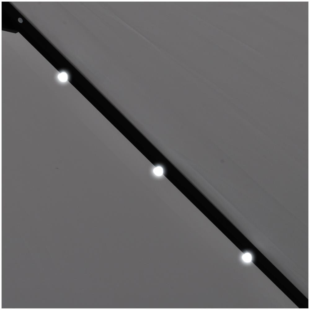 Ombrellone A Sbalzo Led 3 M Bianco Sabbia - Foto 3