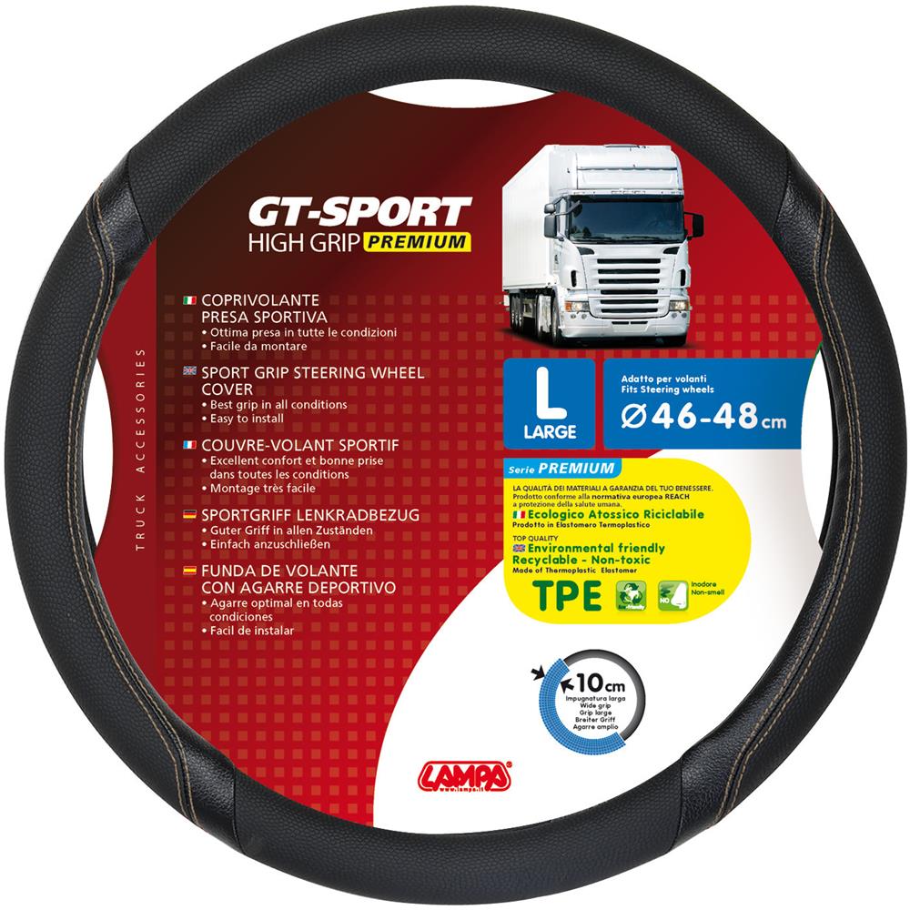 Coprivolante Tpe Gt-sport L 46-48cm Nero / Beige - Foto 2
