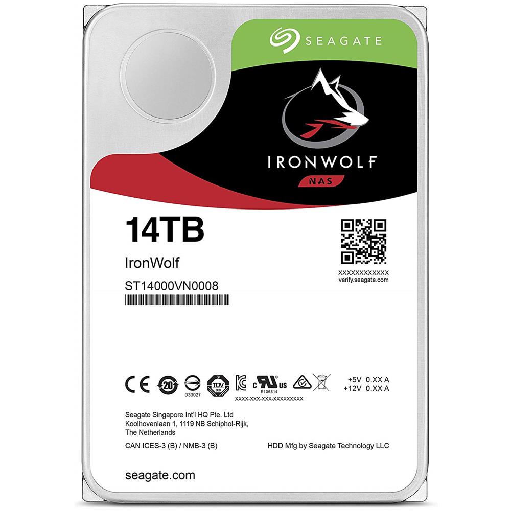 Hard Disk IronWolf ST14000VN0008 14 TB 3.5" Interfaccia Sata III 6 Gb / s Buffer 256 MB 7200 Rpm - Foto 2