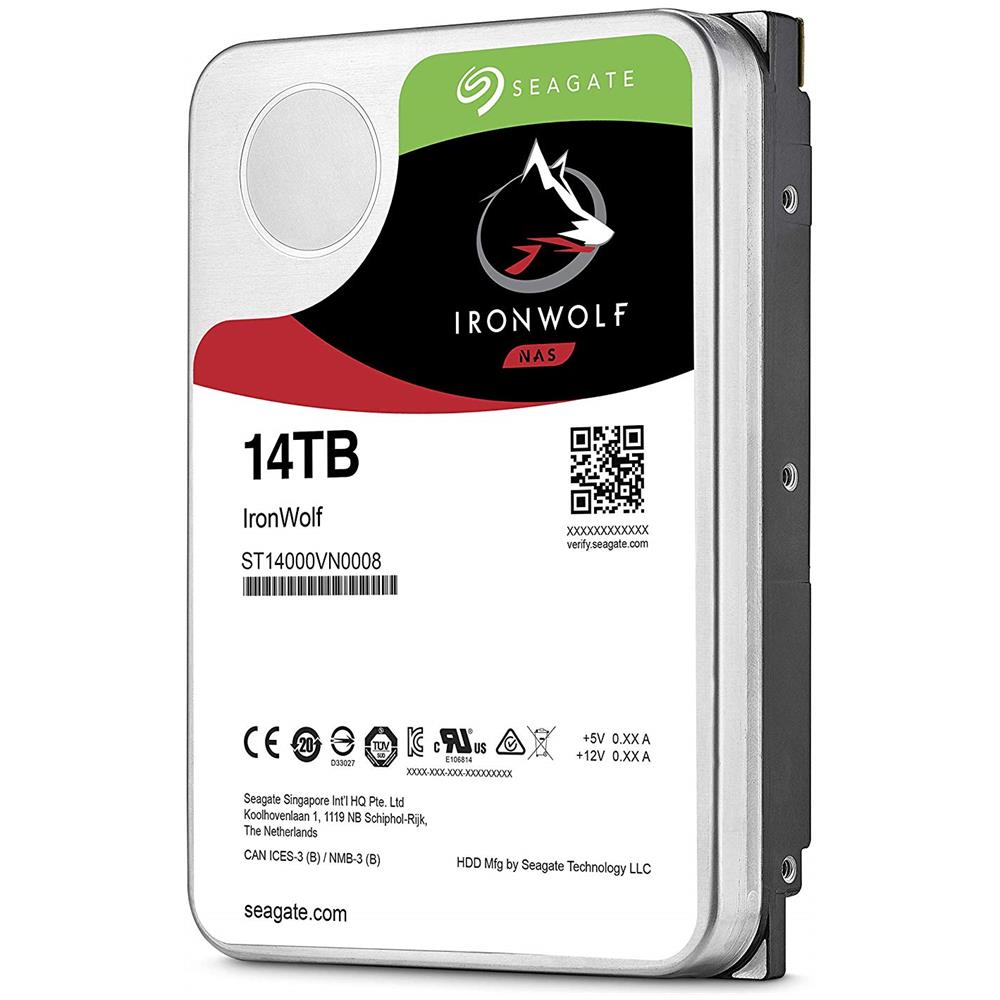 Hard Disk IronWolf ST14000VN0008 14 TB 3.5" Interfaccia Sata III 6 Gb / s Buffer 256 MB 7200 Rpm - Foto 3