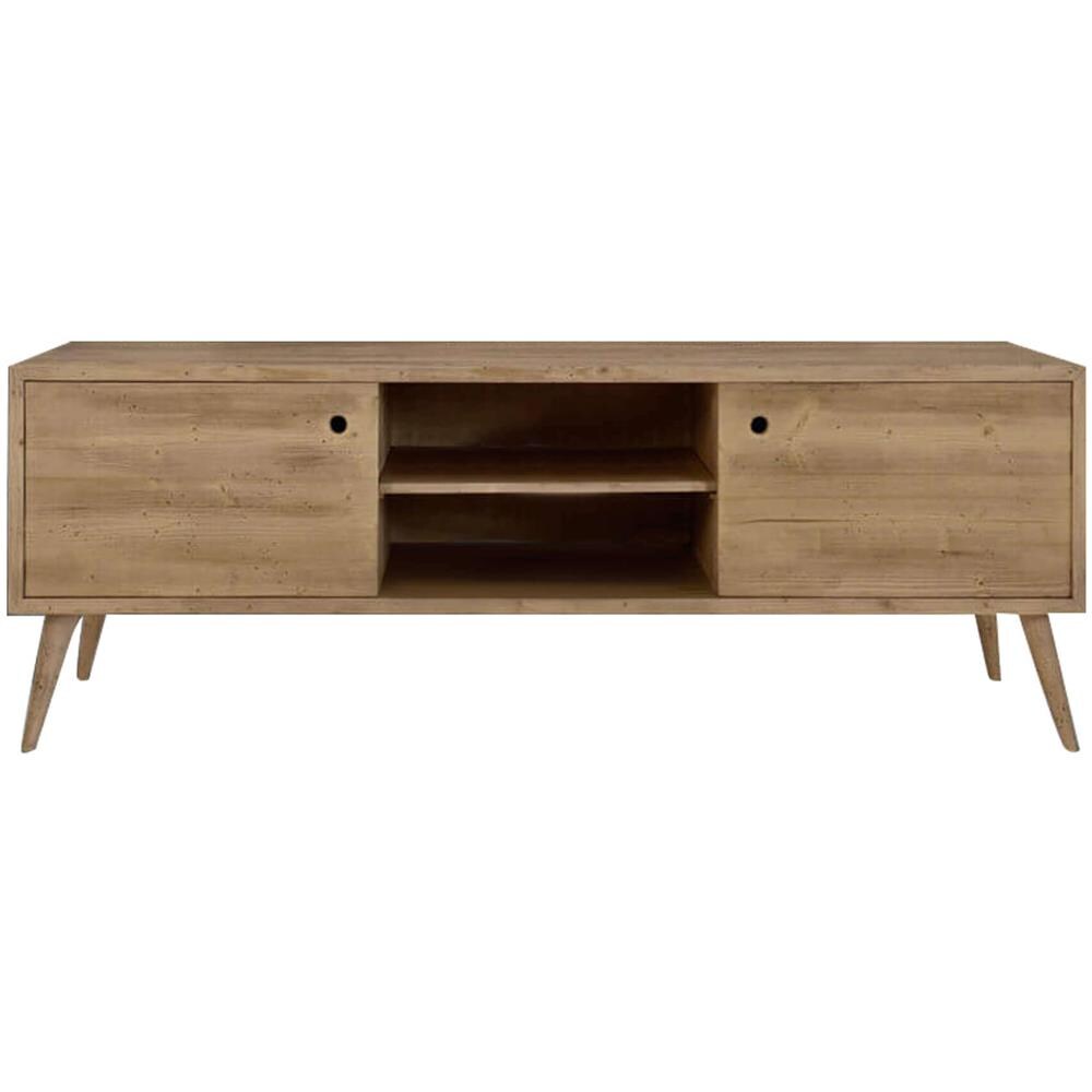 Brody - Mobile Porta Tv Moderno In Abete Spazzolato Naturale - Foto 1