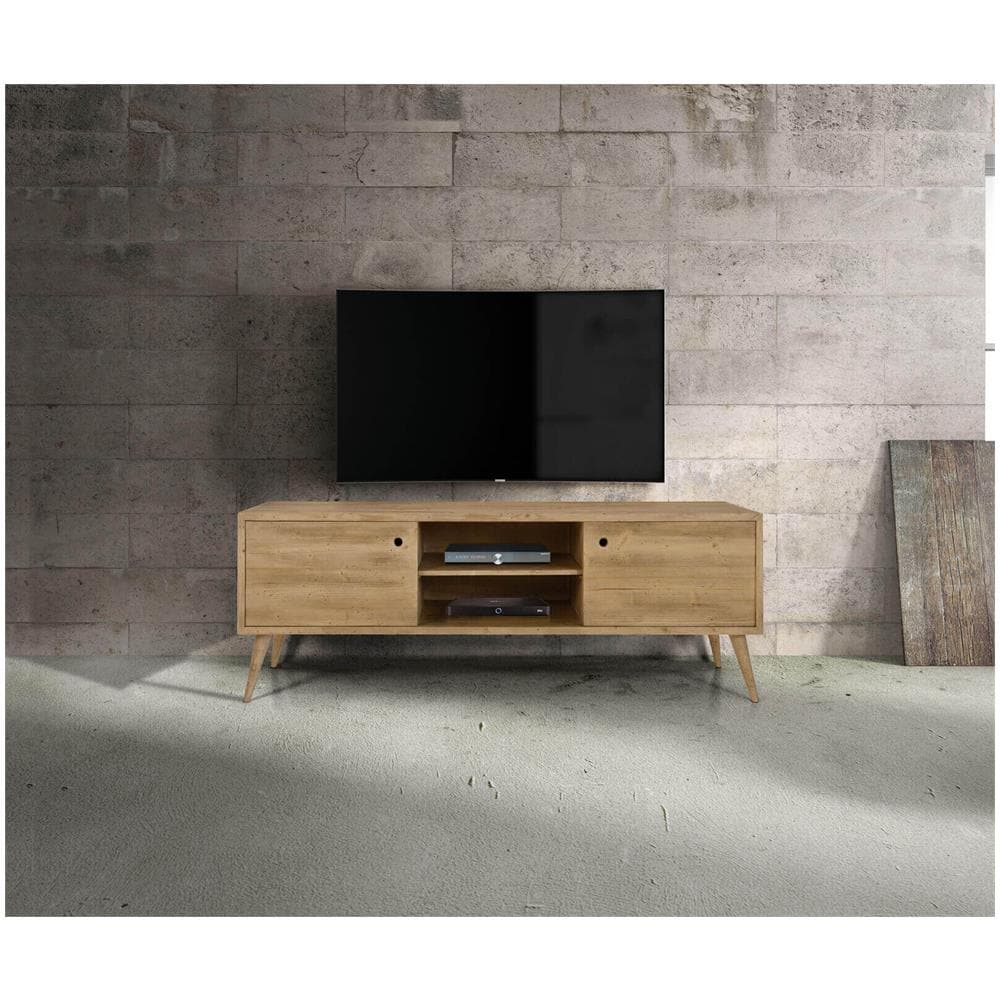 Brody - Mobile Porta Tv Moderno In Abete Spazzolato Naturale - Foto 2