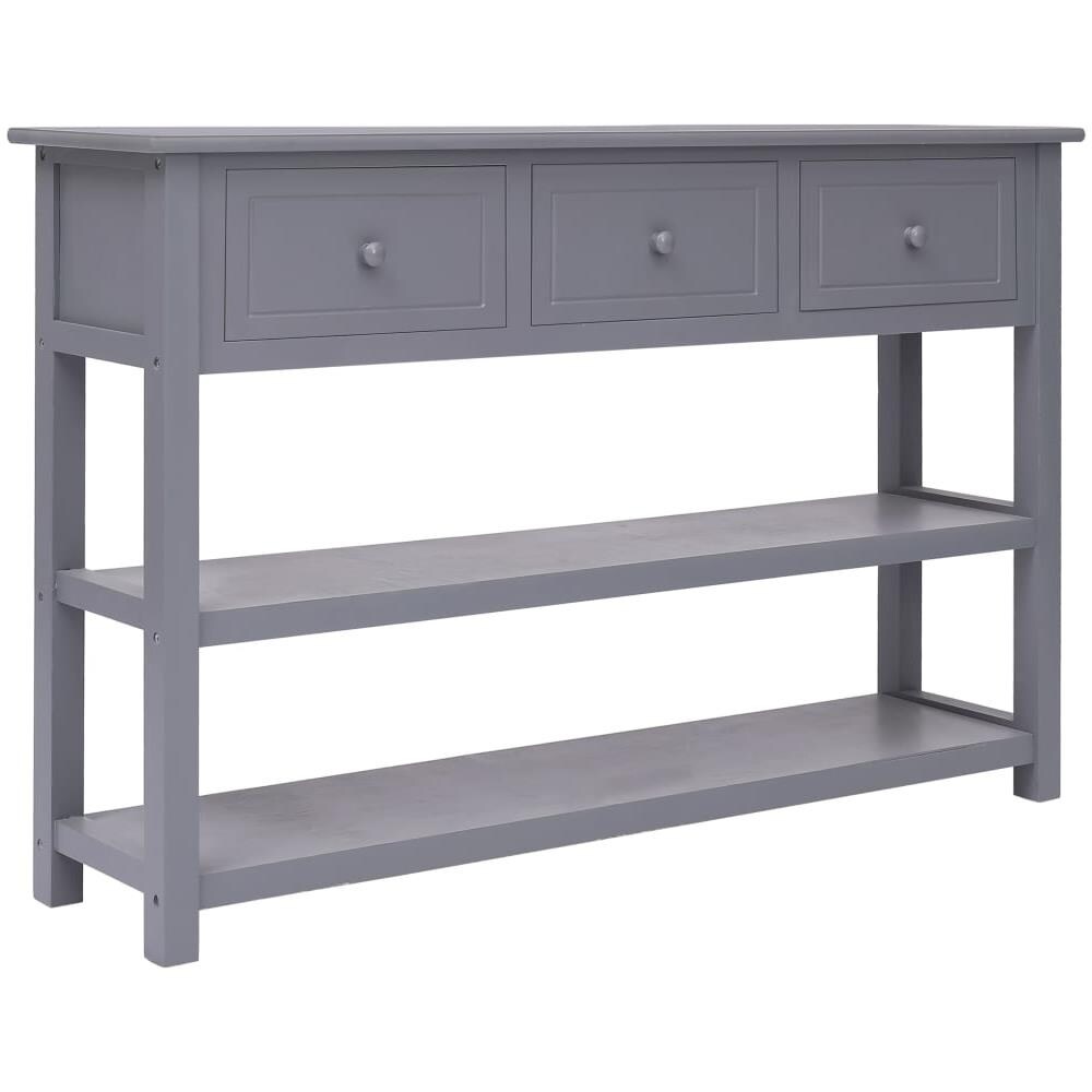 Credenza Con Cassetti VidaXL In Legno Tecnico Rovere - 100.5x35x98.5 Cm, 4 Cassetti, 4 Ripiani, 2 Ante
