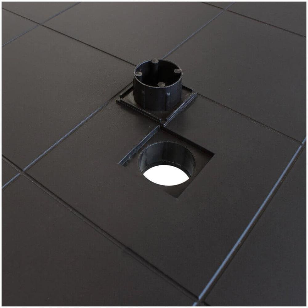 Caligola - Set Tavolo Fisso In Wicker Cm 80 X 80 X 74 H Compreso Di 4 Sedute - Foto 4