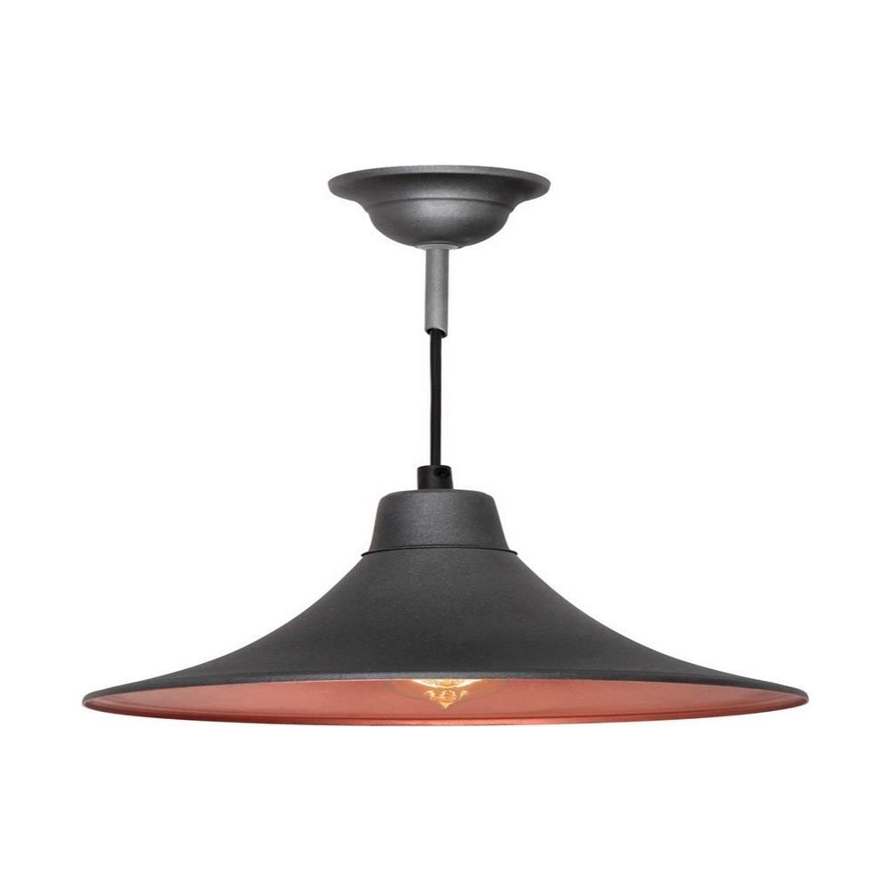 Lampada A Sospensione Ramus, Lampadario, Da Soffitto, Grigio Scuro In Metallo, 25 X 25 X 70 Cm, 1 X E27, 60w - Foto 1