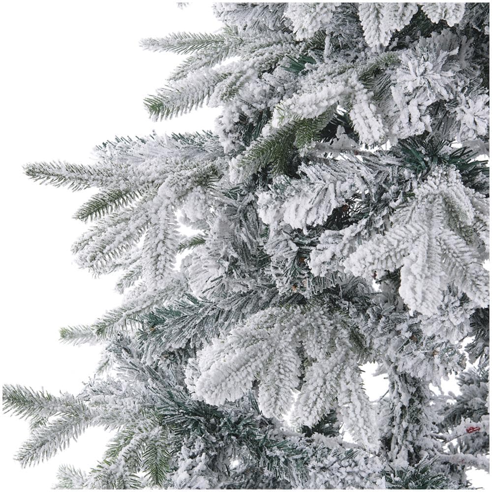 Albero Di Natale Innevato Bianco 180 Cm Tomichi - Foto 2