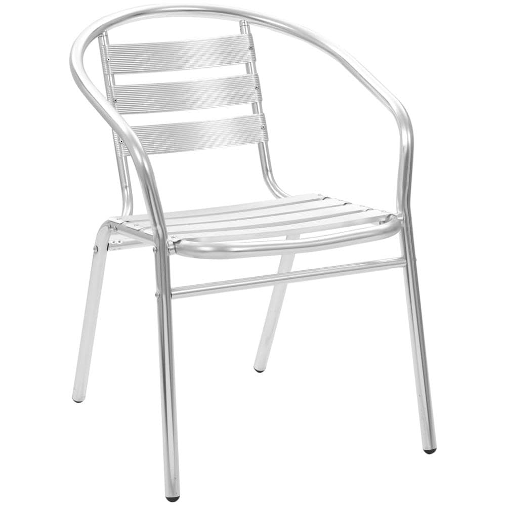 Sedie Impilabili per Esterno 4 pz in Alluminio - Foto 3