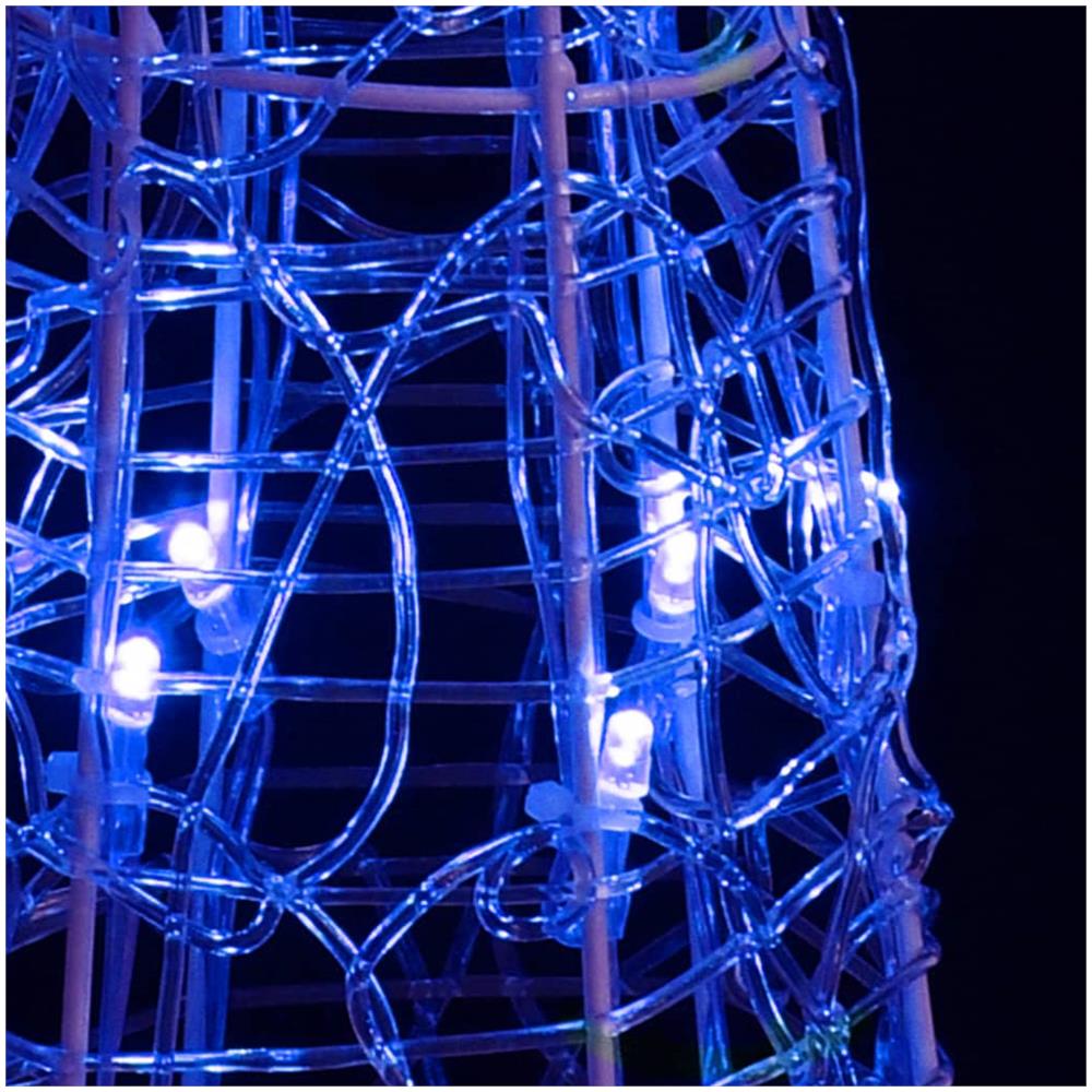 Piramide Decorativa Cono di Luce LED Acrilico Blu 120 cm - Foto 6