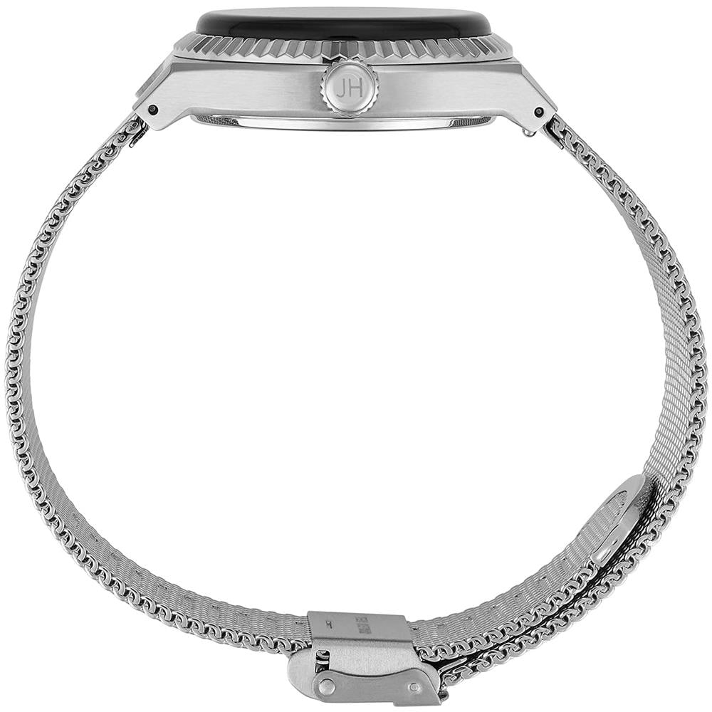Amber Crystal Orologio Uomo Analogico Al Quarzo Con Cinturino In Acciaio Inox Jh10011 - Foto 4
