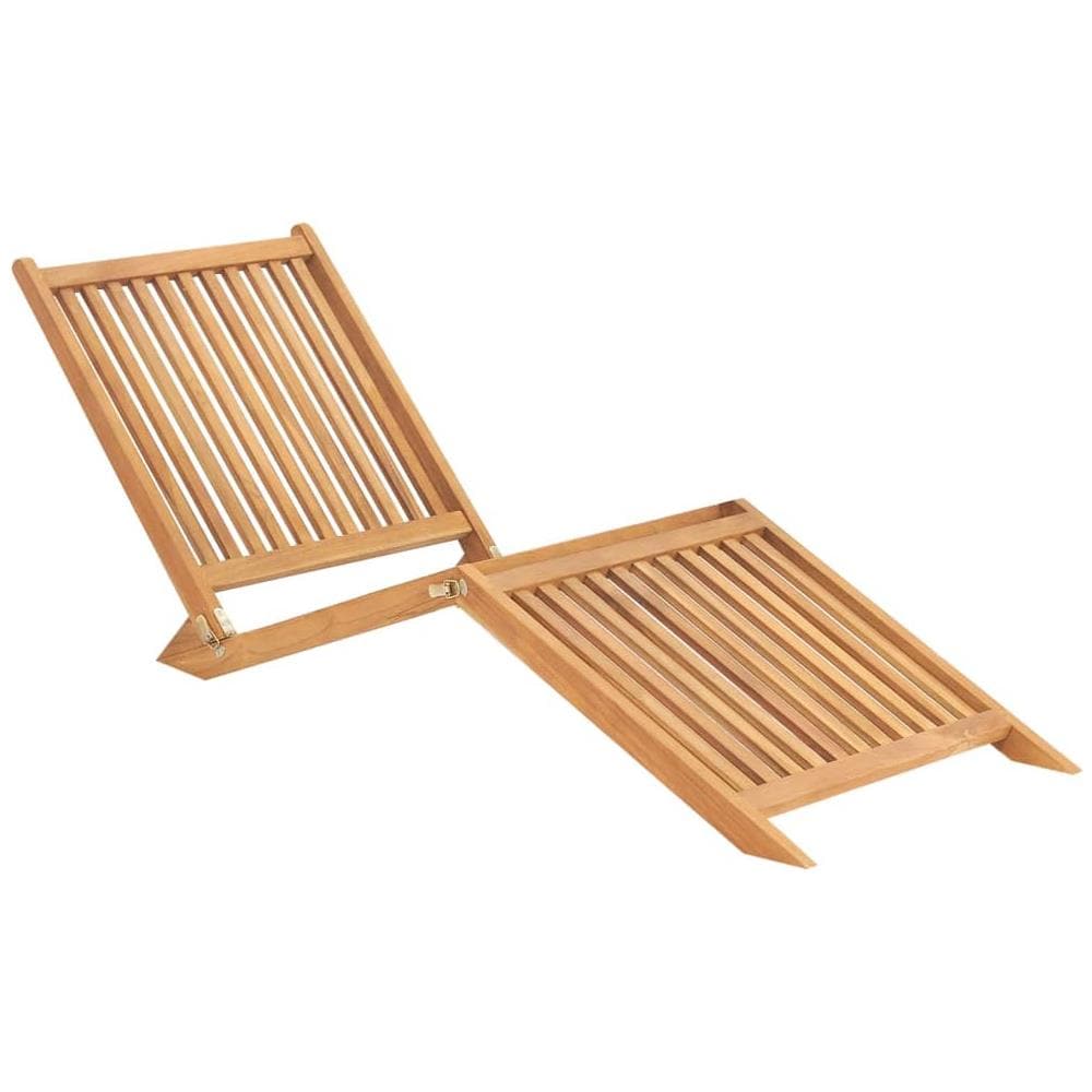 Lettino Prendisole in Legno Massello di Teak - Foto 1