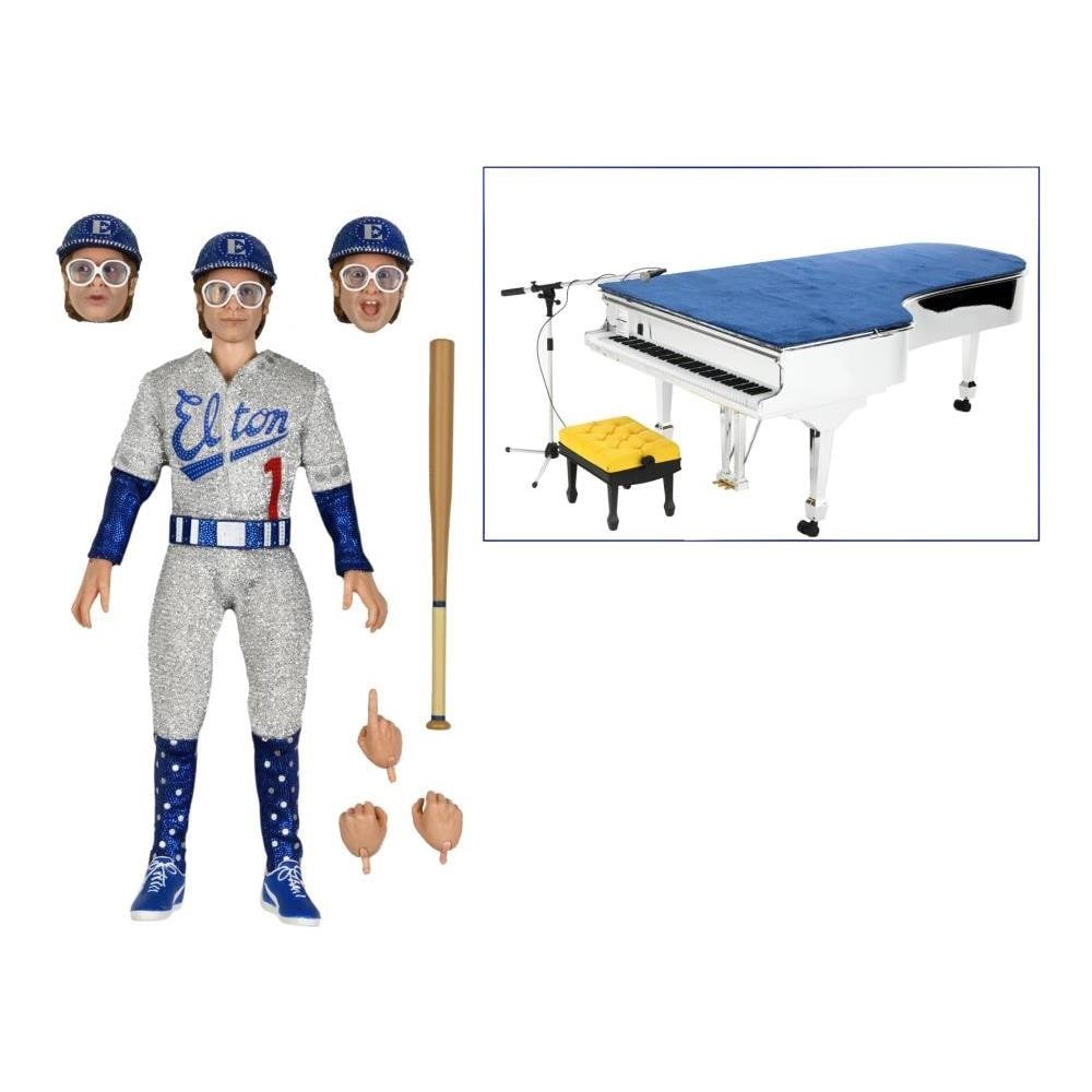 Elton John Clothed Action Figure Live In '75 Deluxe Set 20 Cm - Foto 2