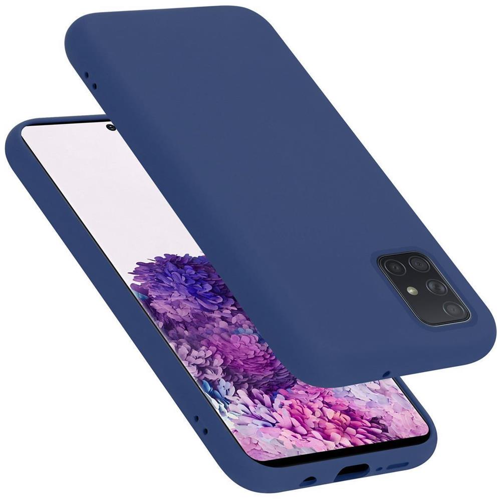 Custodia Compatibile Con Samsung Galaxy A51 5g In Liquid Blu - Coperchio Protettivo In Silicone Tpu Flessibile - Foto 1