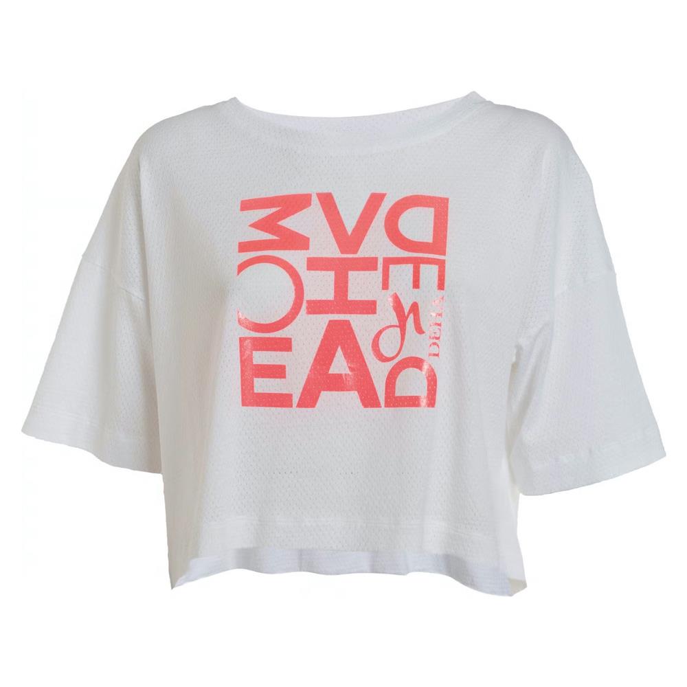T-shirt Maxi In Rete Donna - Bianco-rosa L - Foto 1