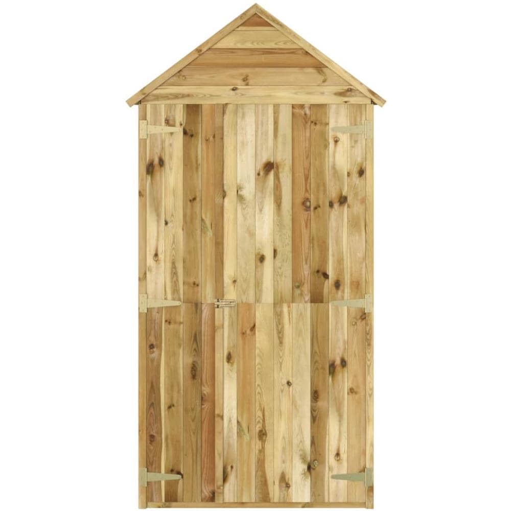 Ripostiglio Attrezzi Giardino Con Porta 107x107x220 Cm In Pino - Foto 3