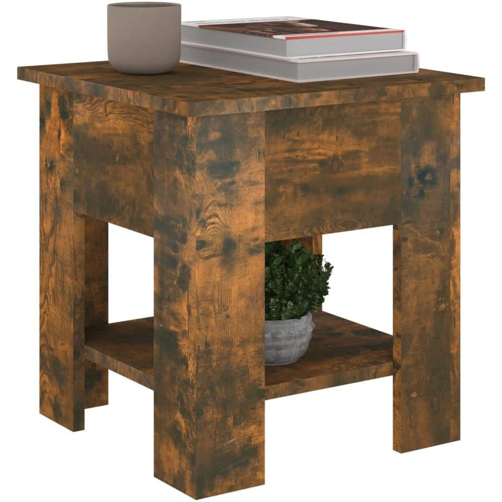 Tavolino Da Salotto Rovere Fumo 40x40x42 Cm Legno Multistrato - Foto 3
