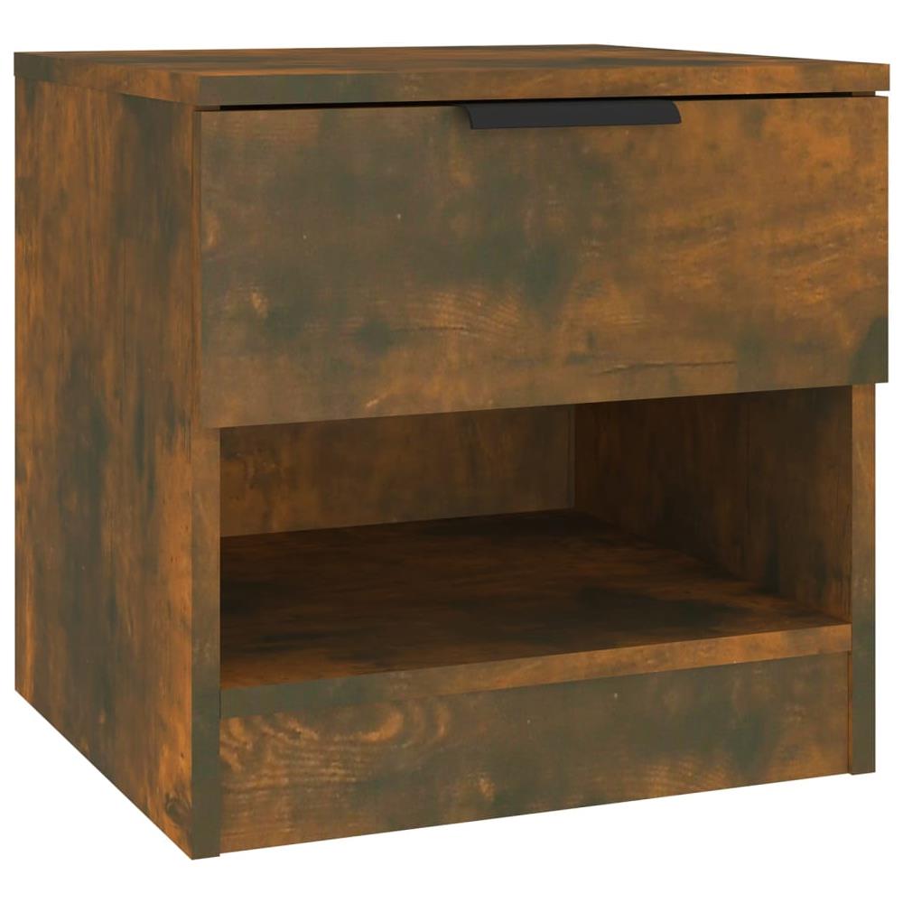 Comodino Rovere Fumo In Legno Multistrato - Foto 1