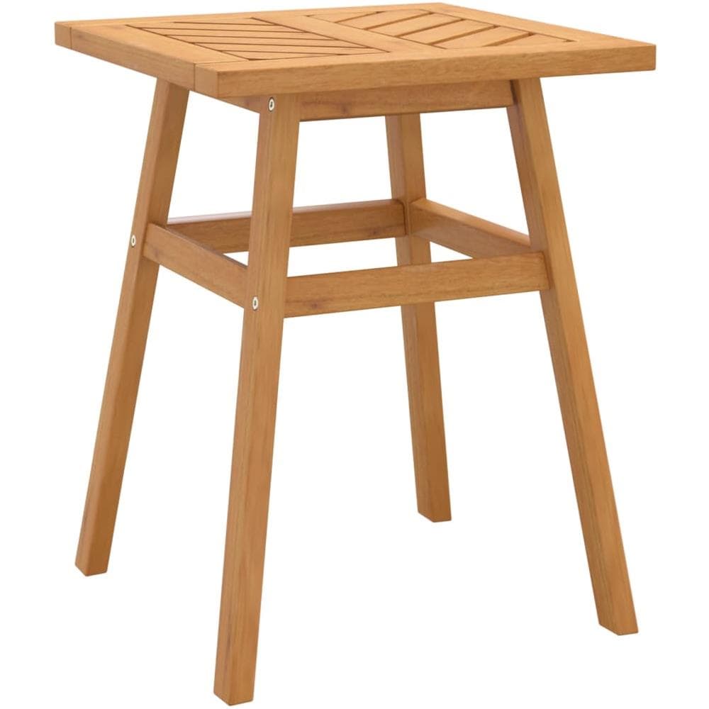 Tavolino 45x45x60 Cm In Legno Massello Di Acacia - Foto 2